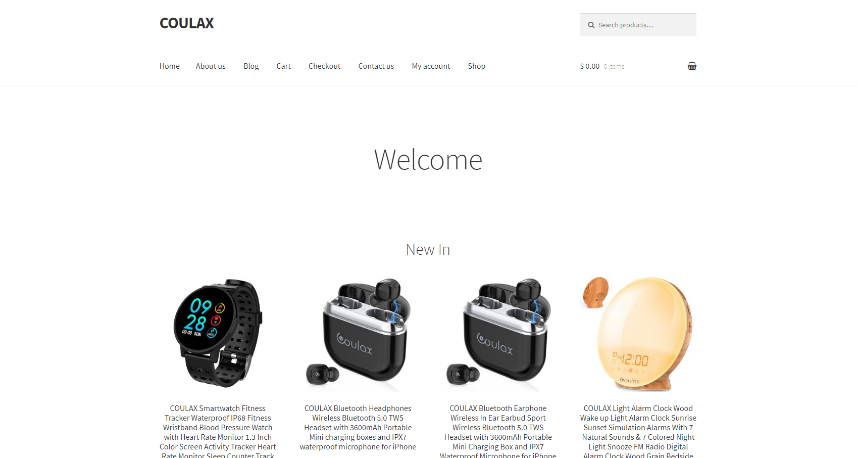COULAXのホームページ