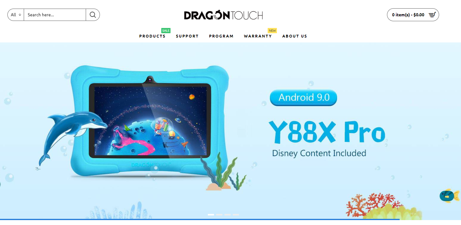 Dragon Touchの会社ホームページ