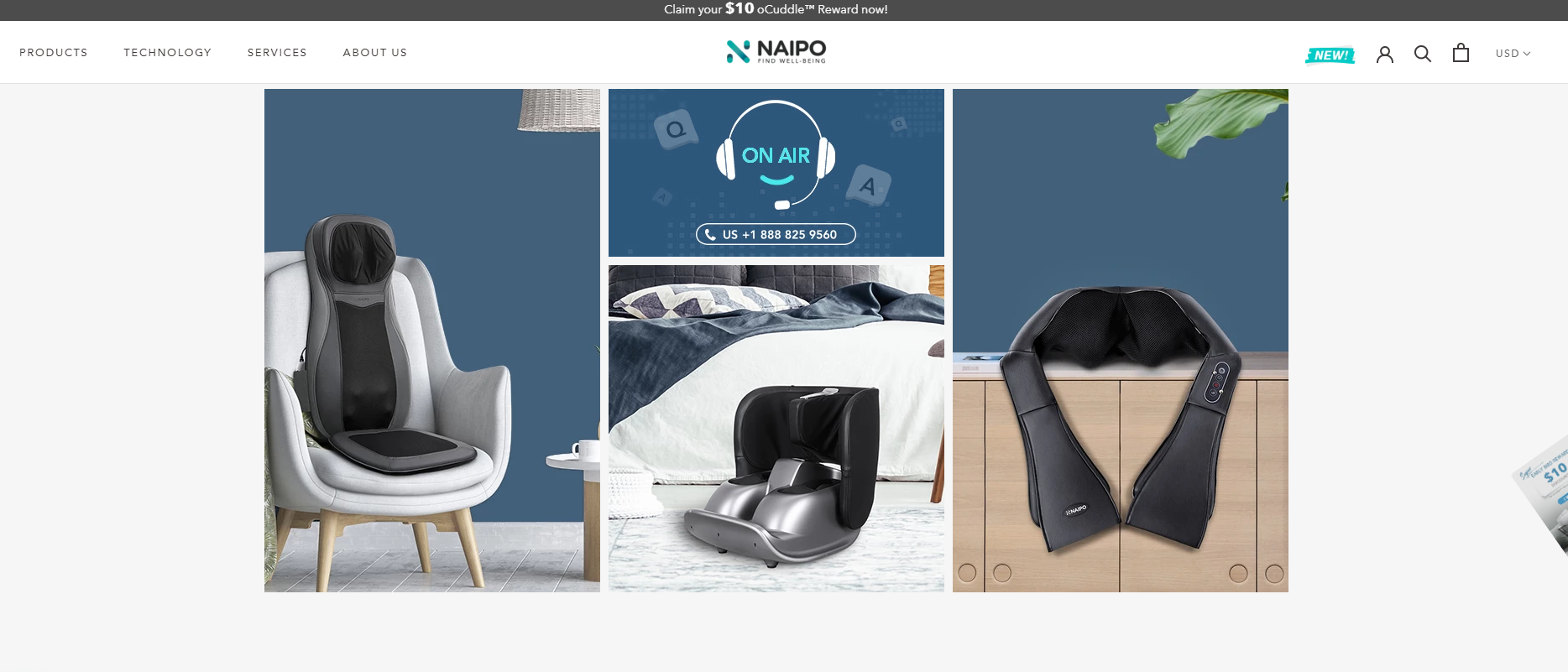 Naipoのブランドホームページ